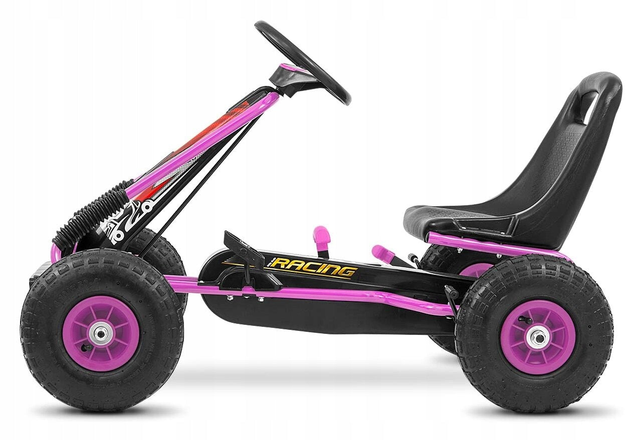 Das fragliche Go-Kart ist Thor, Milly Mally, rosa 