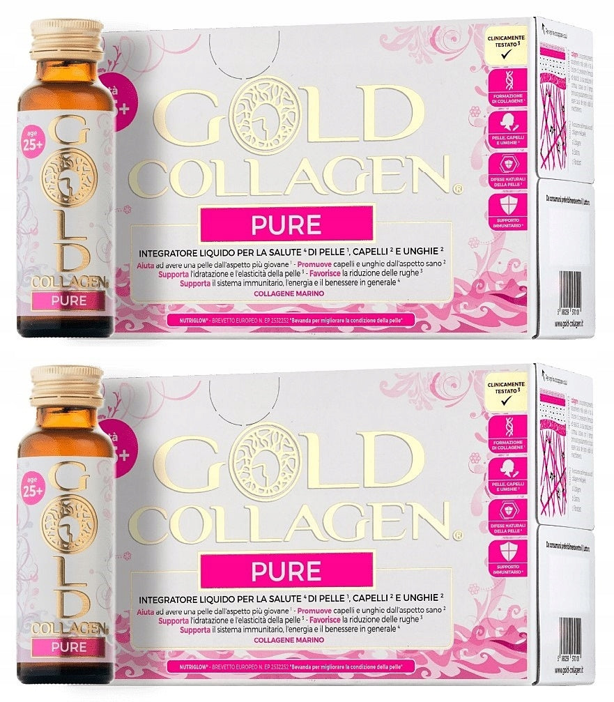 Gold Collagen Pure Drinking Fish Collagen, SUGAR FREE, GLUTEN FREE 2x1000ml