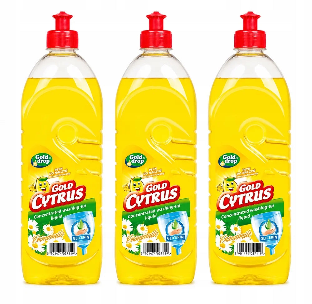 Gold Drop Dishwashing Liquid 1L 3 Pieces
