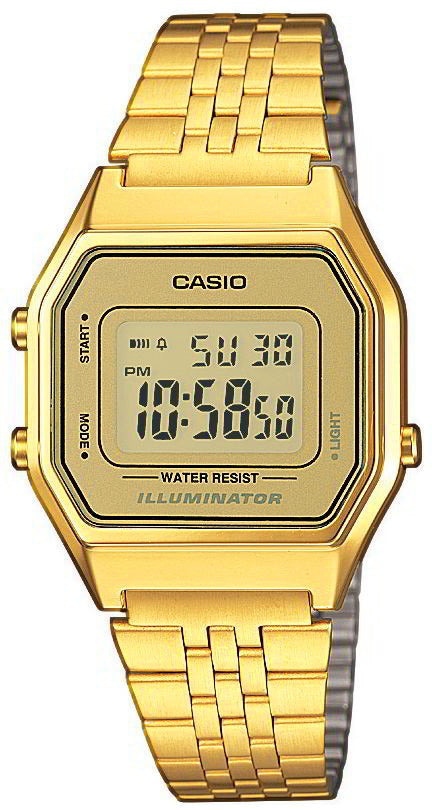 Gold Ladies Watch Casio Vintage LA680WEGA Retro ZIBI + Box