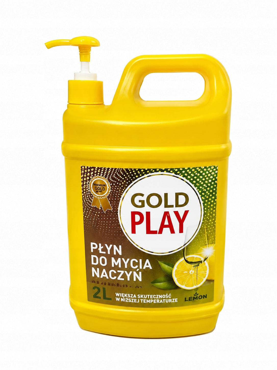 Gold Play Dishwashing Liquid Lemon 2L With Lemon Pump Manufacturer code V-PDNGP2L