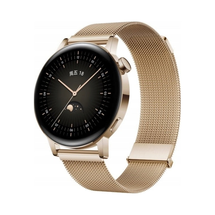 Gold smartwatch HUAWEI Watch GT 3 42 mm Elegant