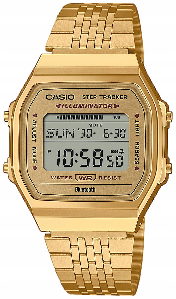 Gold watch Casio Vintage ABL-100WEG-9AEF Bluetooth, pedometer