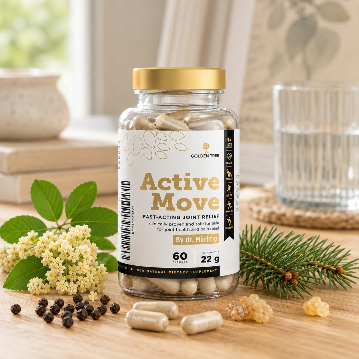 Golden Tree Active Move Natural Joint Strengthening Pain Relief Complex Brand GOLDEN TREE