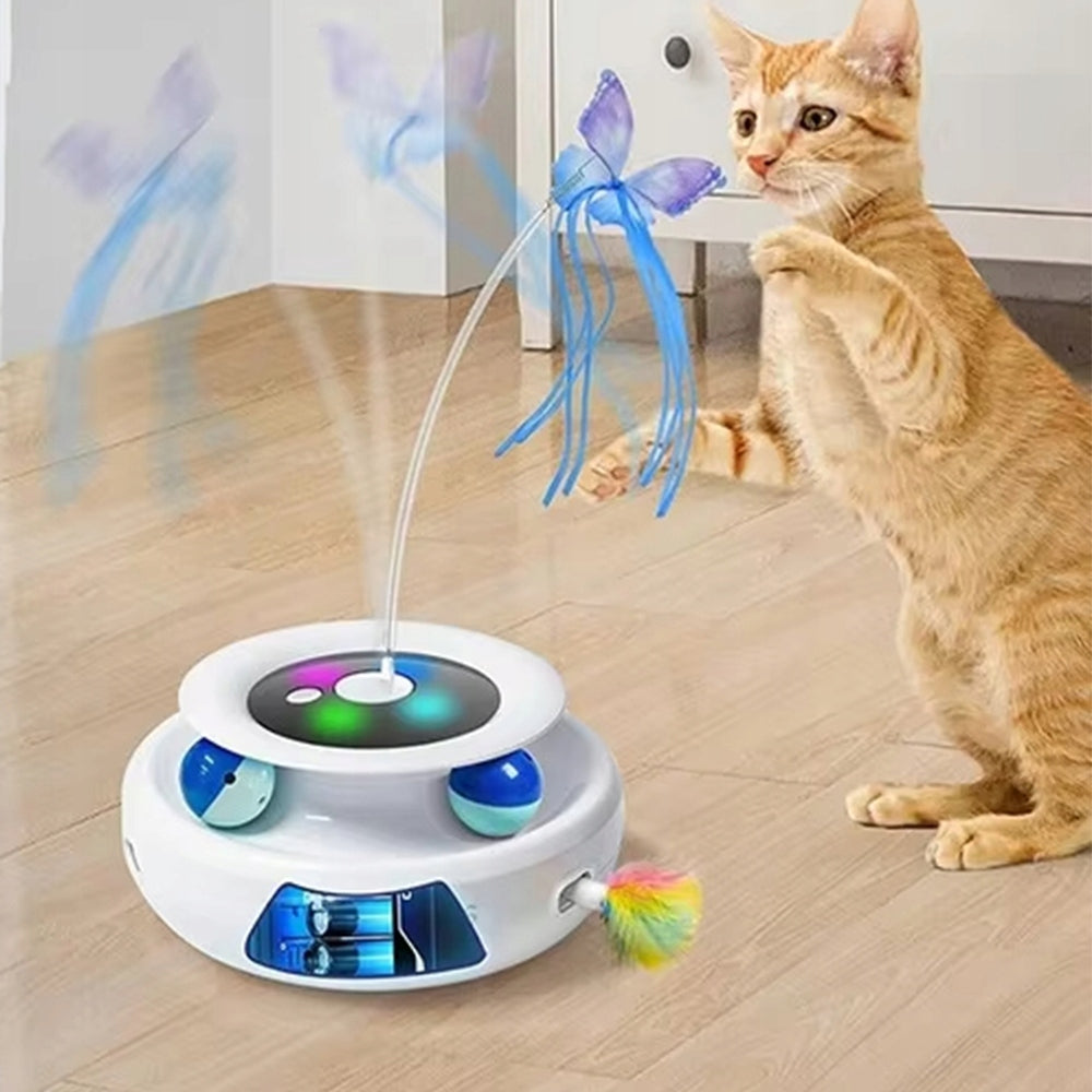 GoldenSun Interactive Cat Toy 3in1 - Automatic - USB Manufacturer code MWJ-0238-WH