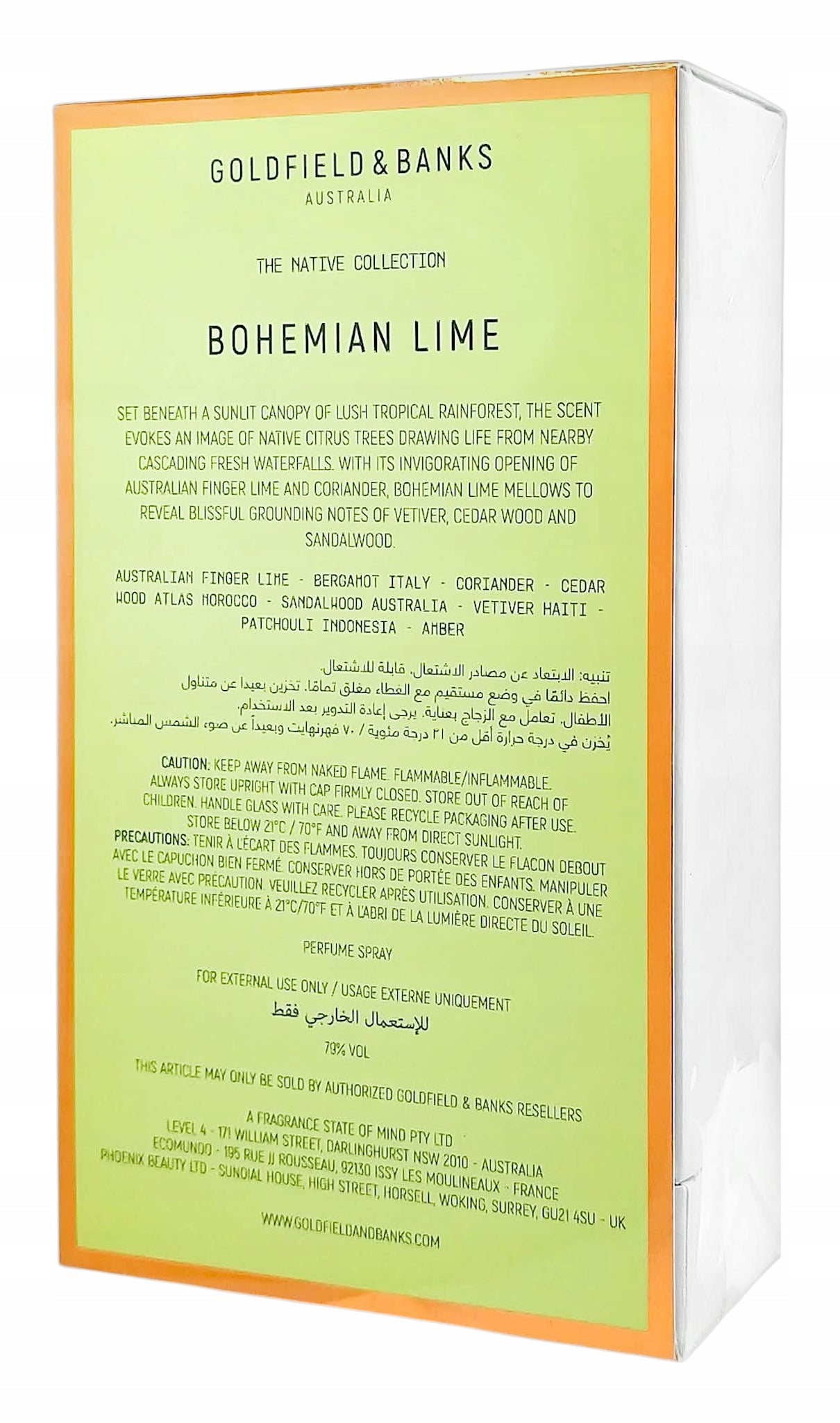 Goldfield & Banks Bohemian Lime EDP 100ml Brand Goldfield & Banks
