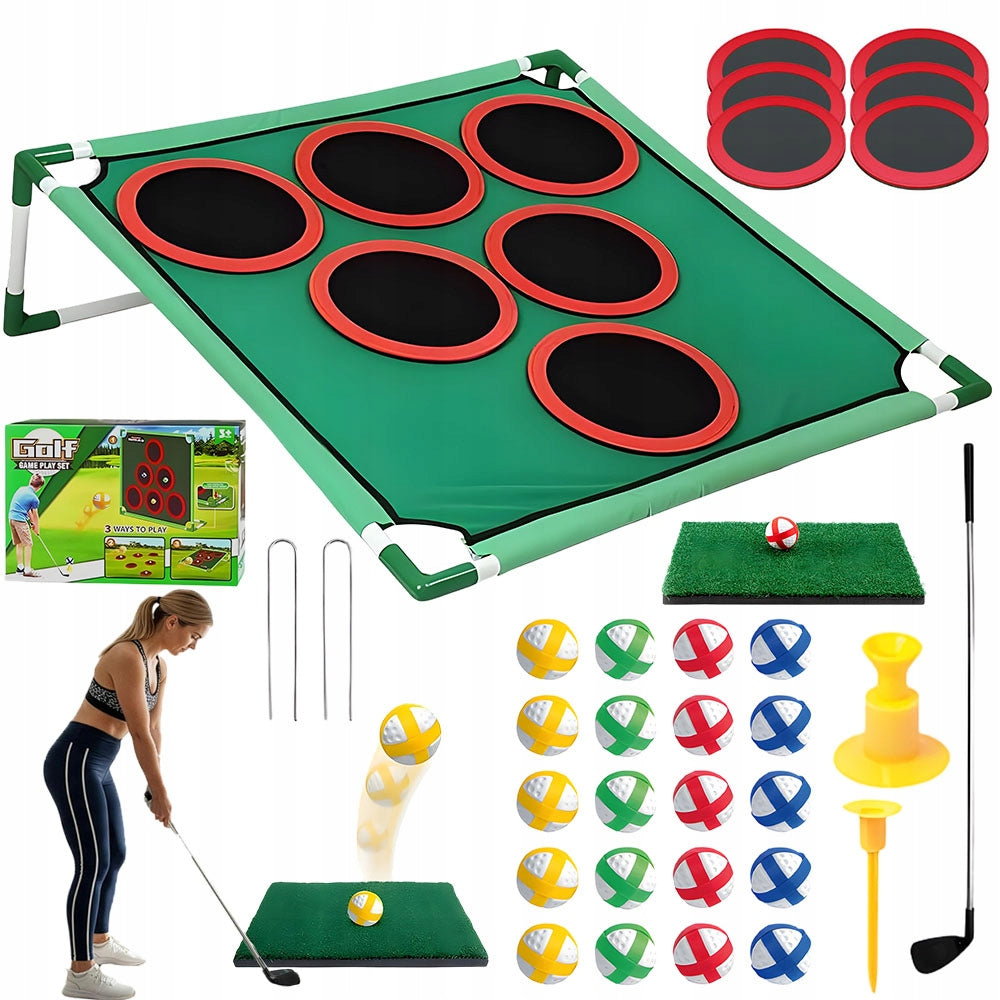 Golf Set Interactive With Hands 4 Colors For Garden Play