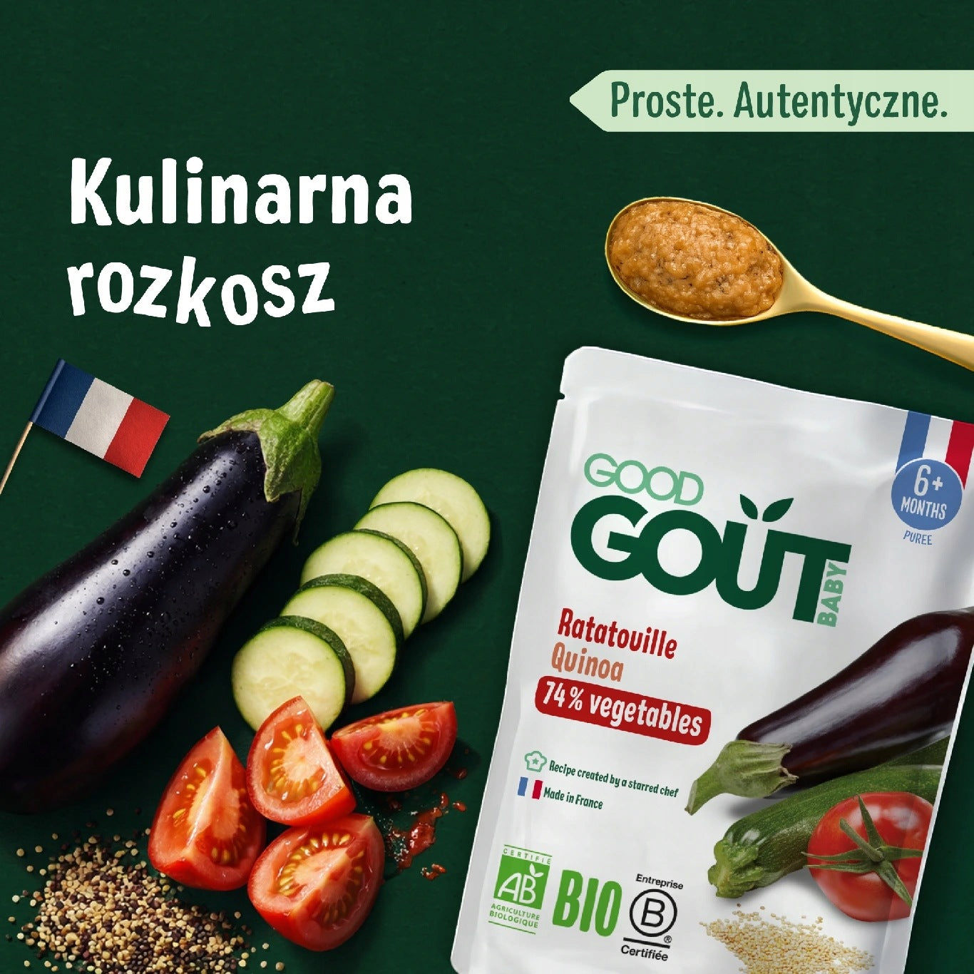 Good Gout Organic Ratatouille with Quinoa (190g), Exp. 07.10.2026 Medical device no