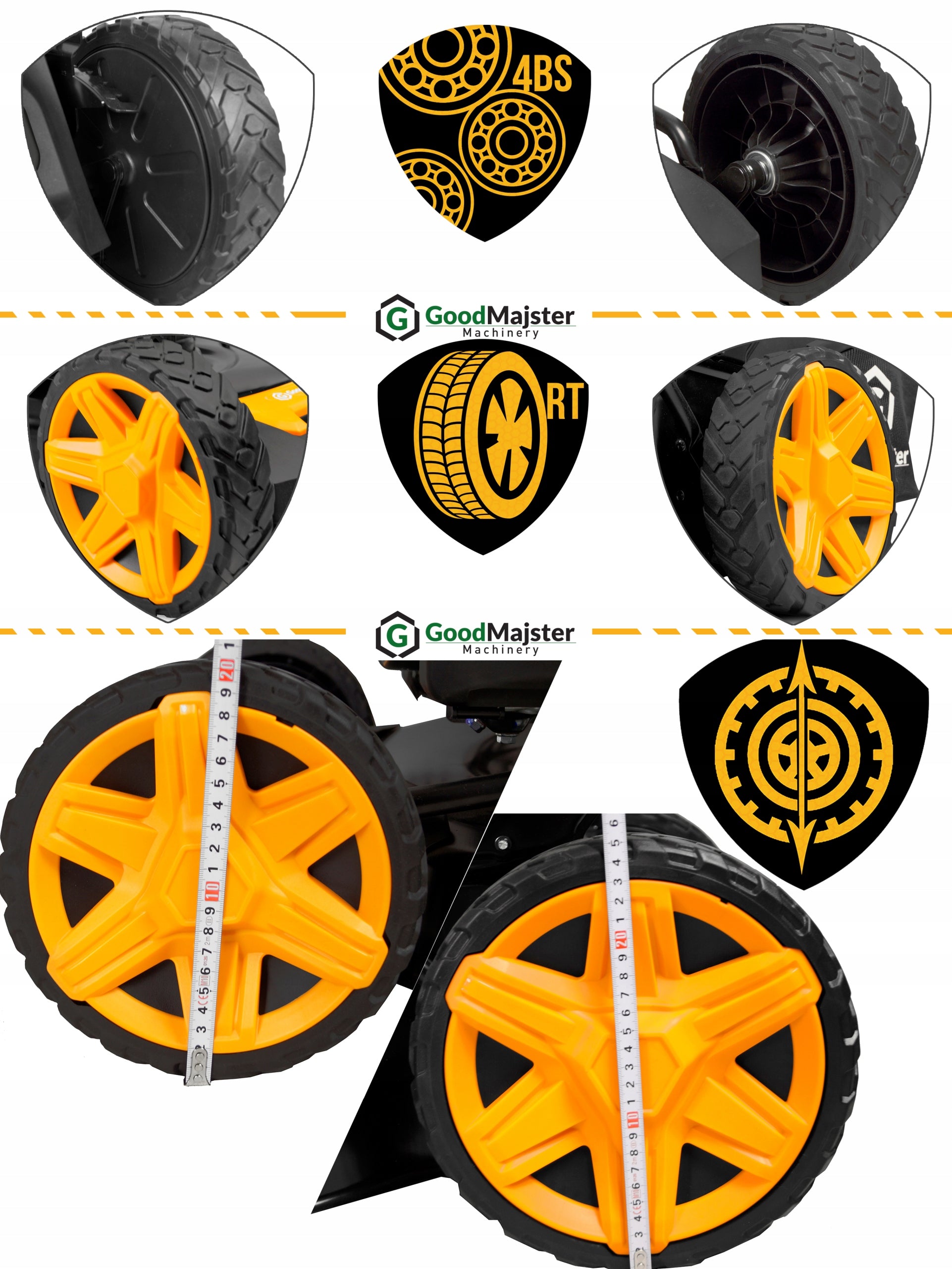 GoodMajster 53CM 10HP 223cc DRIVE El. START +OIL Basket capacity 60 l