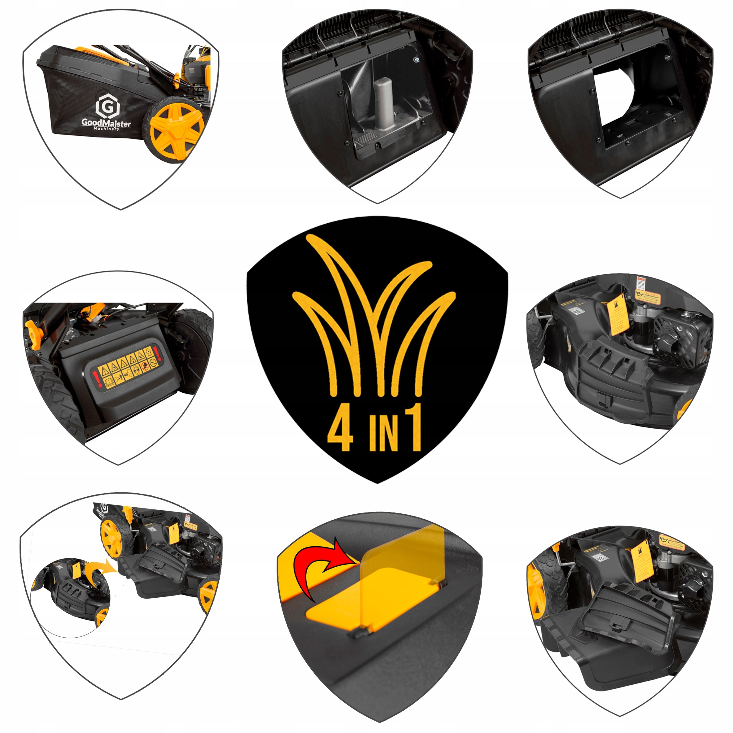 GoodMajster 53CM 10HP 223cc DRIVE El. START +OIL Mowing width 53 cm