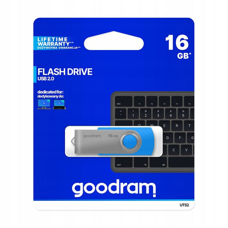Goodram flash drive 16GB USB 2.0 Twister blue