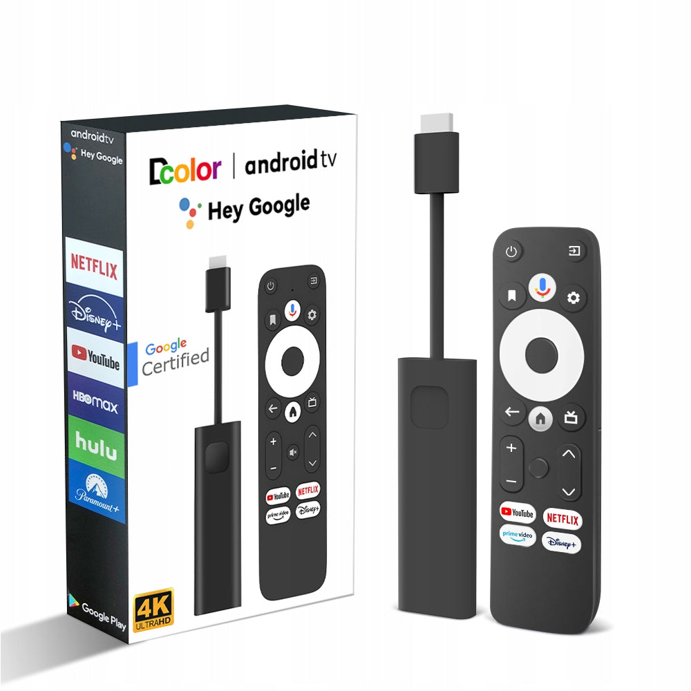 Google Chromecast CERTIFIED ANDROID 14 TV NETFLIX SMART TV HDMI STICK