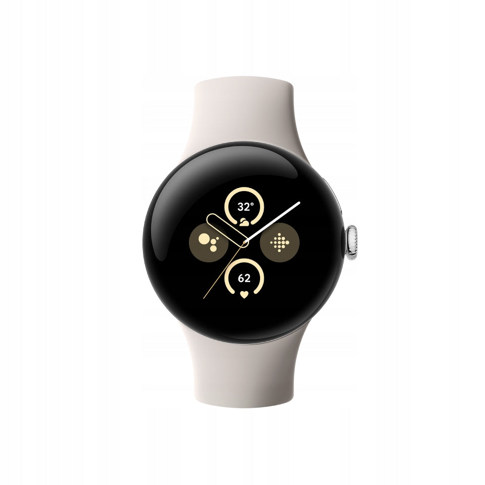 Google Pixel Watch 2, Silver / Porcelain Packaging status original