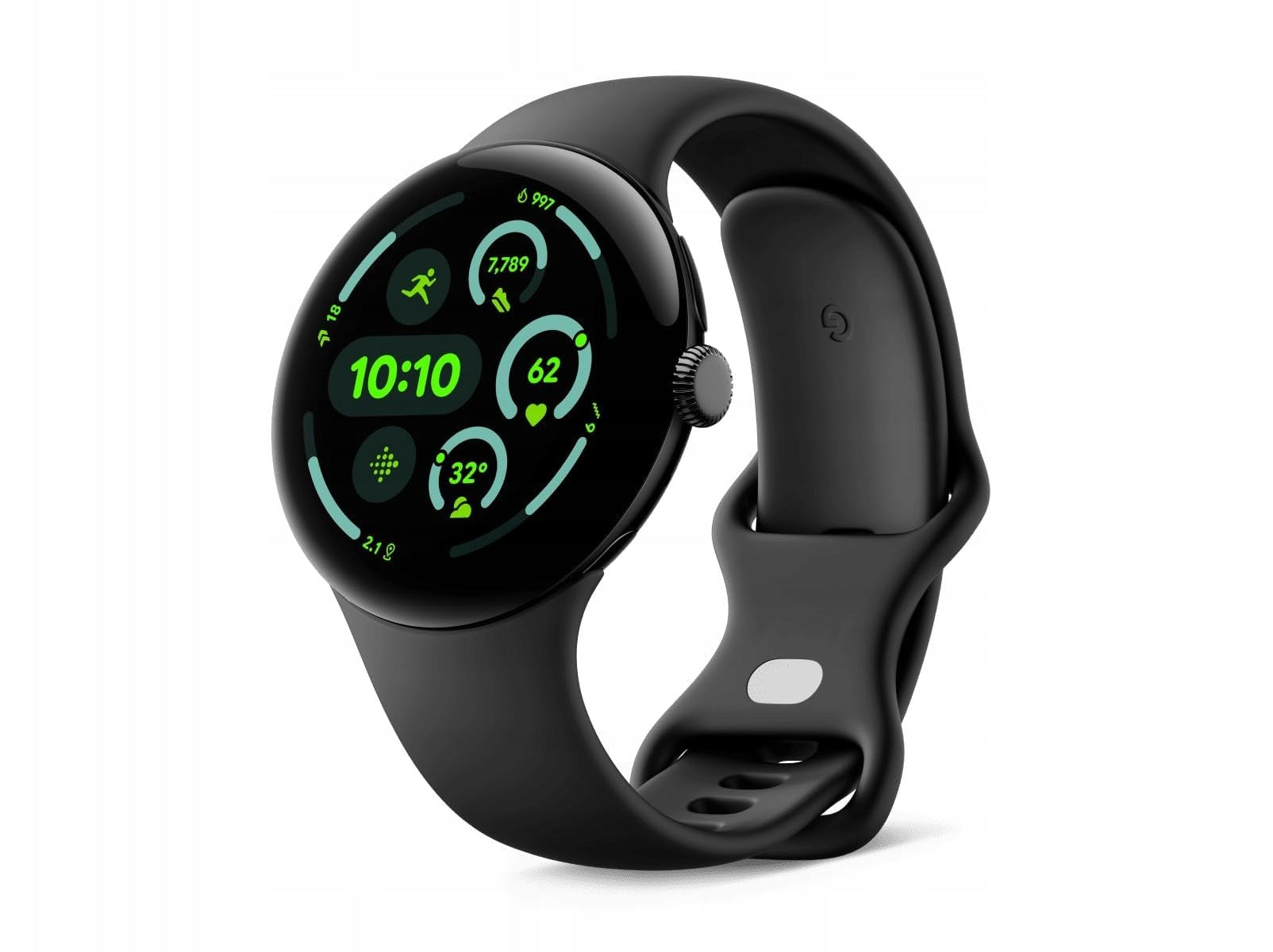 Google Pixel Watch 3 45mm black aluminum smartwatch Android WiFi