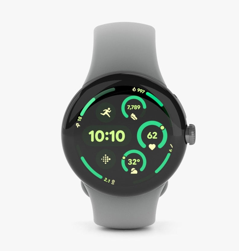 Google - Pixel watch 3 45mm Bluetooth Matte Hazel Model Pixel Watch 3