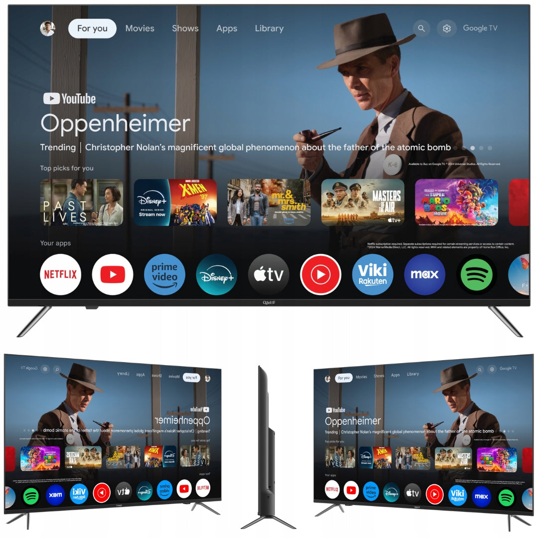 Google TV Q.Bell 50" QT50UGF9A 4K HDR Smart DVB-T2 LED FRAMELESS