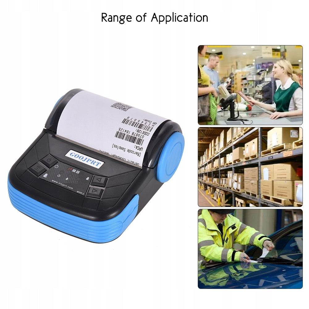 Goojprt MTP-3 80mm BT Thermal Printer Portable Lightweight For RL Printing technology other