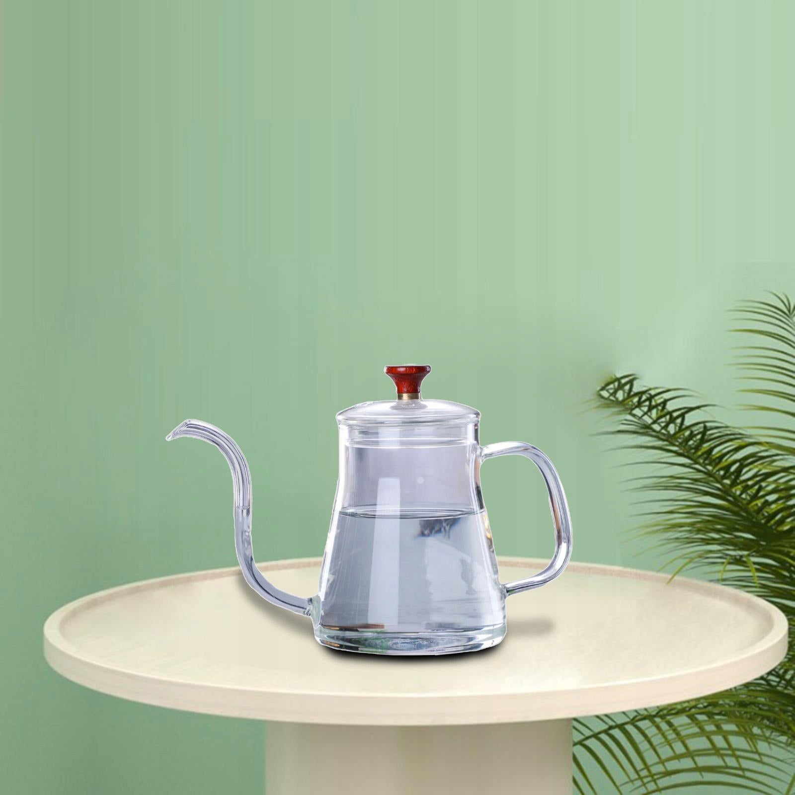 Gooseneck Glass Tea Pour Over Kettle Coffee Dripper with transparent 350ml Brand no brand