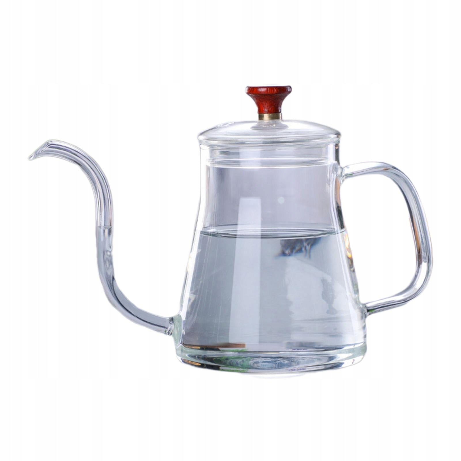 Gooseneck Glass Tea Pour Over Kettle Coffee Dripper with transparent 350ml Kind steam juicer
