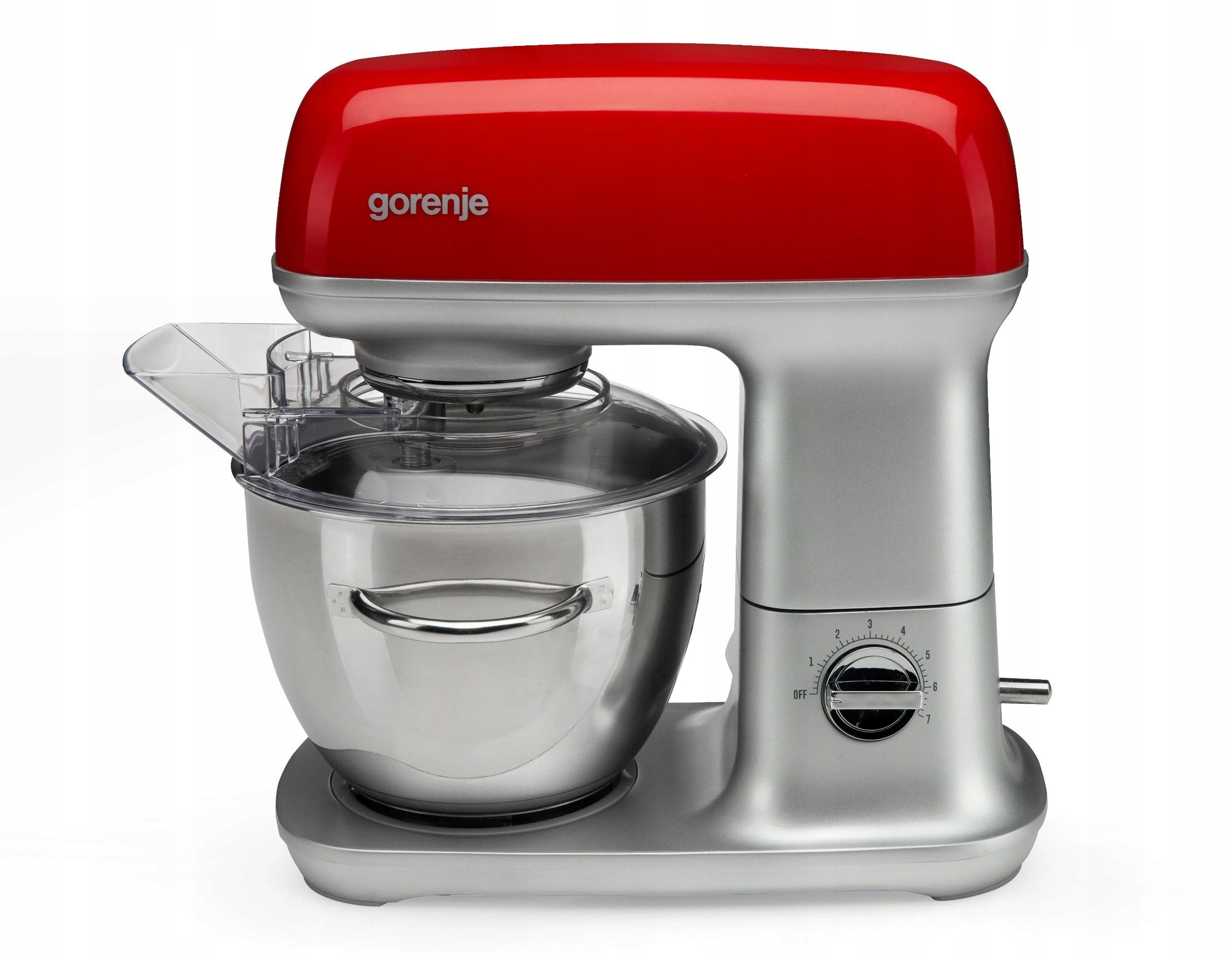 Gorenje MMC1000RLR - Powerful Kitchen Machine in Stainless Steel/Red
