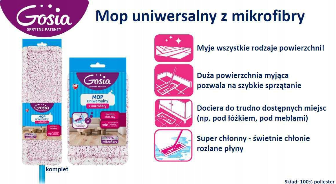Gosia Premium Mop with Telescopic Bar 8820 Model STAR_CHH_01