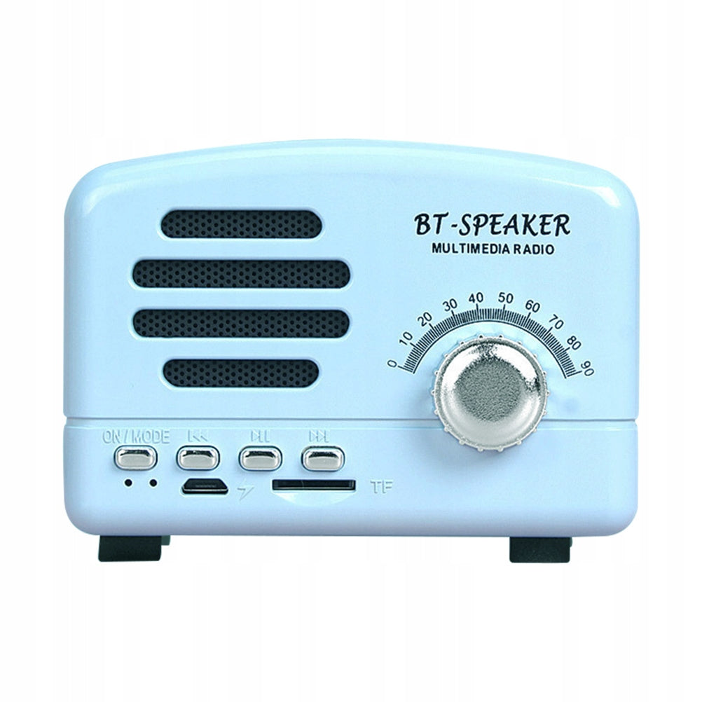 Głośnik Bluetooth Vintage Z Radiem I Obsługą Karty Pamięci