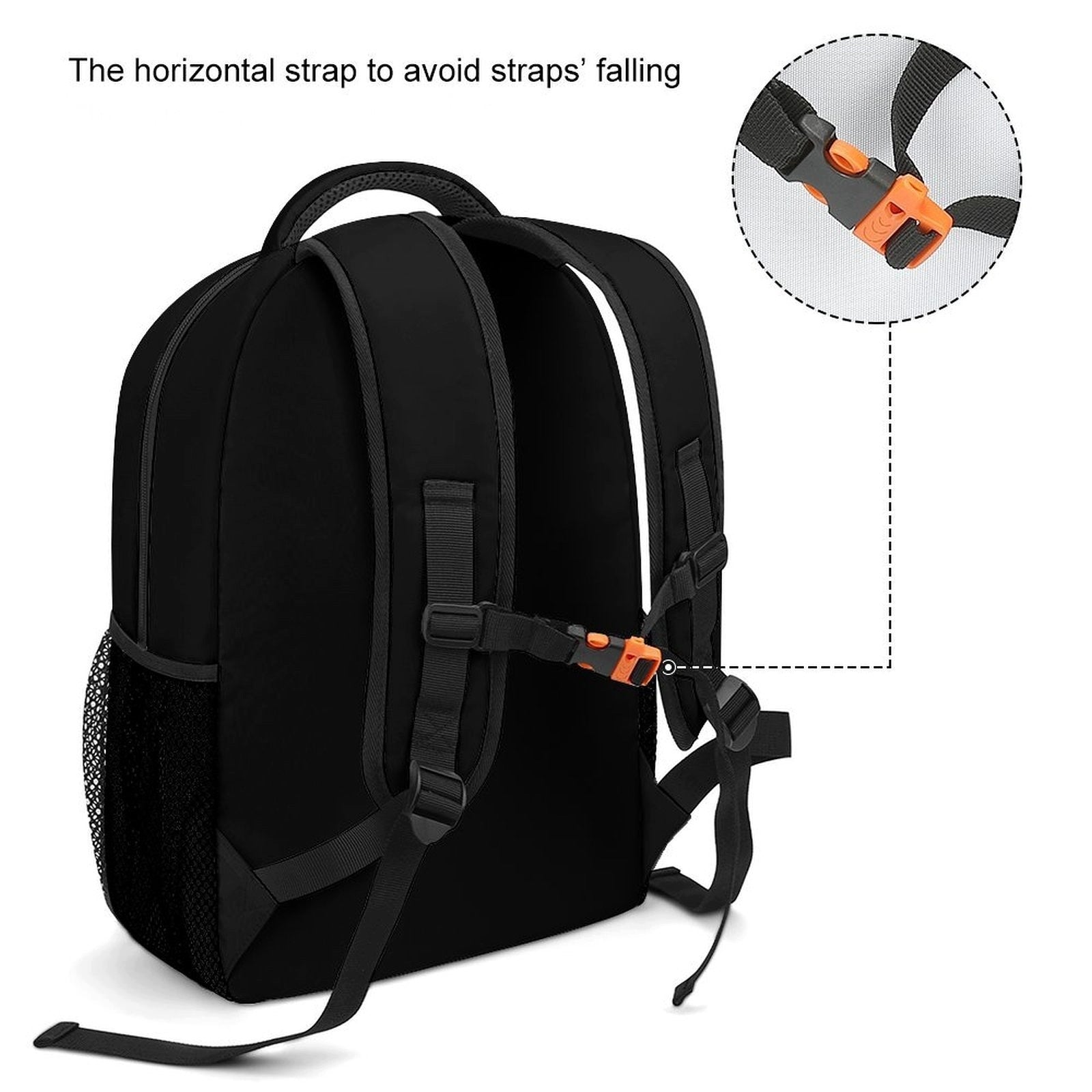 Gothic Backpack with Snake and Bat Wing Print - Large Capacity School Bag Brand no brand