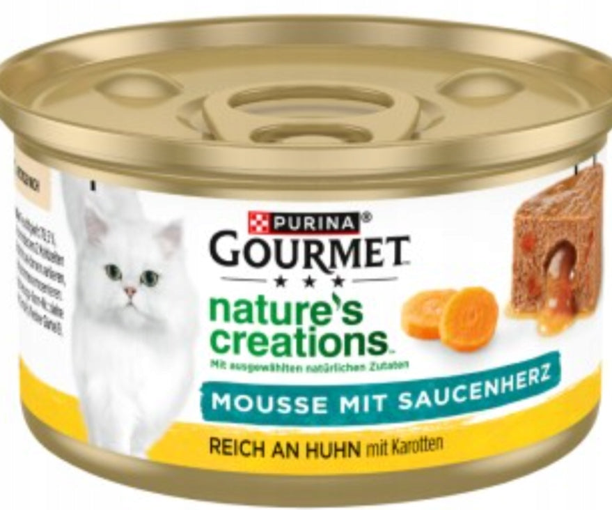 Gourmet wet food chicken with carrots 12x85g