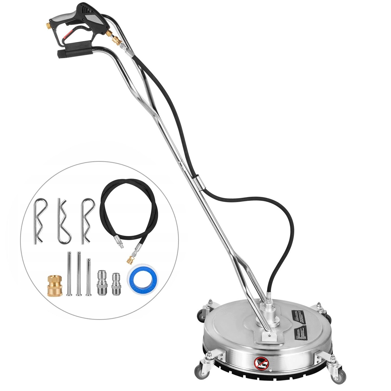 Głowica czyszcząca obrotowa do myjki ciśnieniowej 18" 4000 PSI z 3/8" QC