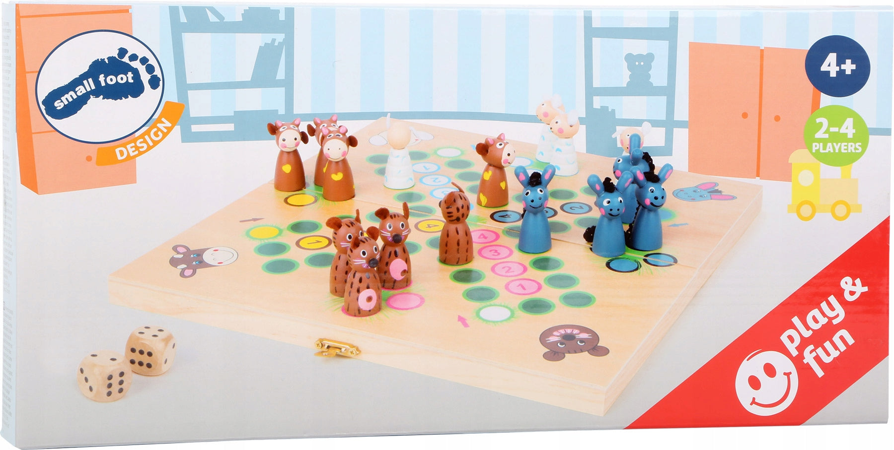 Stalo žaidimas ludo "Ūkio Gyvūnai", Small Foot