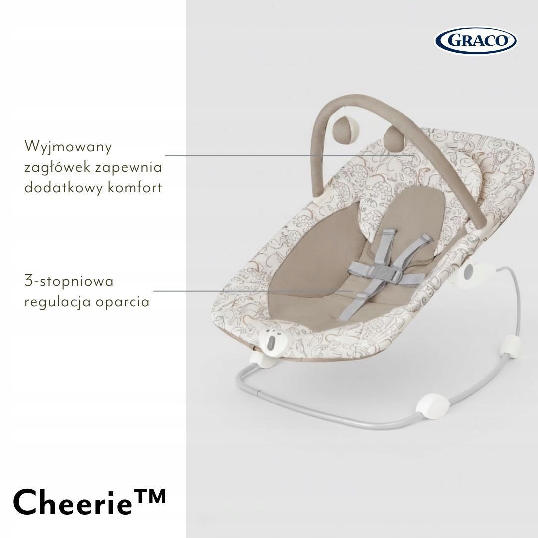 Graco Cheerie - Swing Deckchair Cradle Rocker For Infants Children Manufacturer code GB1707BAS0