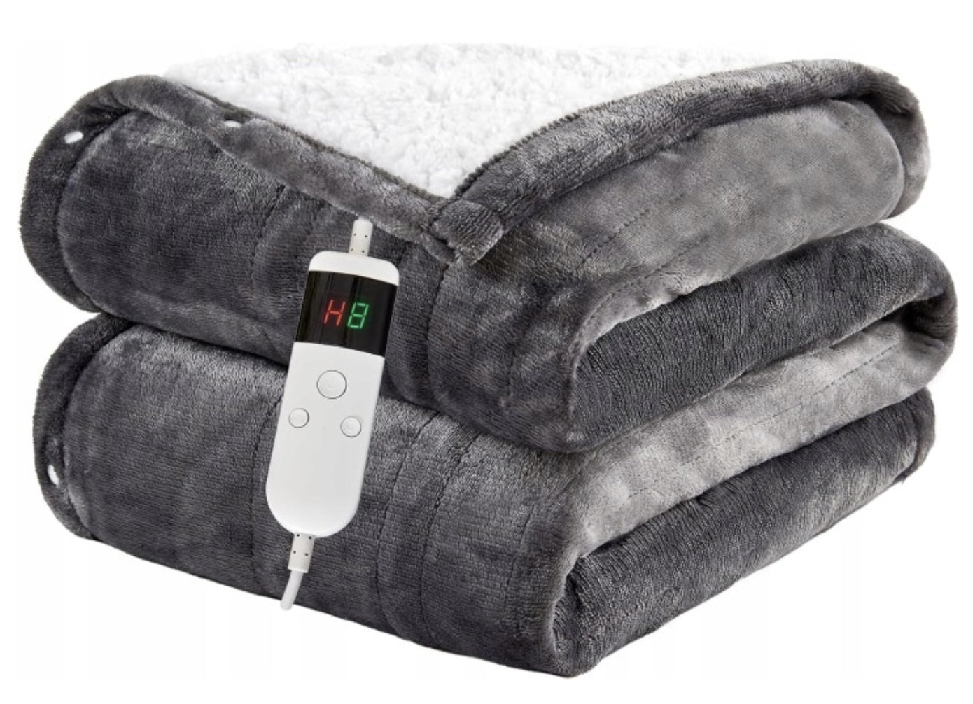 Grafner Electric Heating Blanket 180x130 cm Flannel 10 temp LCD