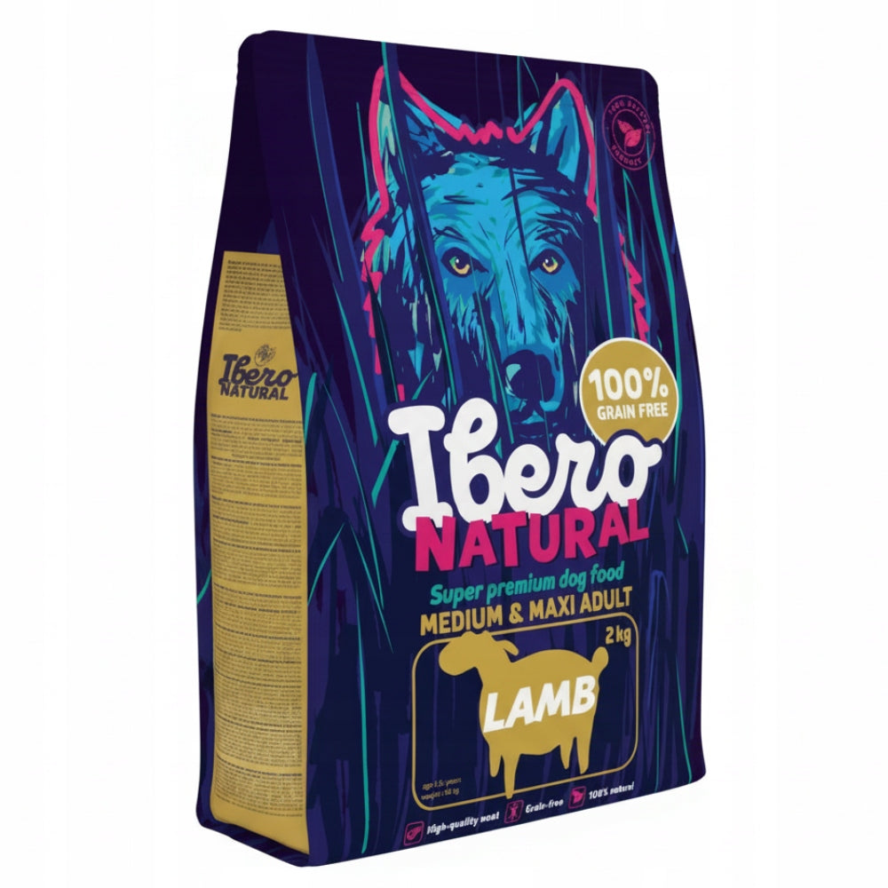 Grain-free dog food lamb 2 kg Ibero Grain Free Adult Medium&Maxi