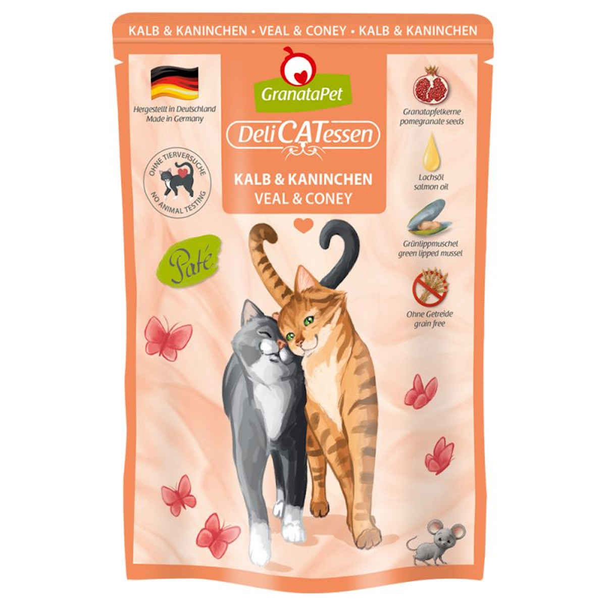 GranataPet DeliCATessen Veal and rabbit 85g