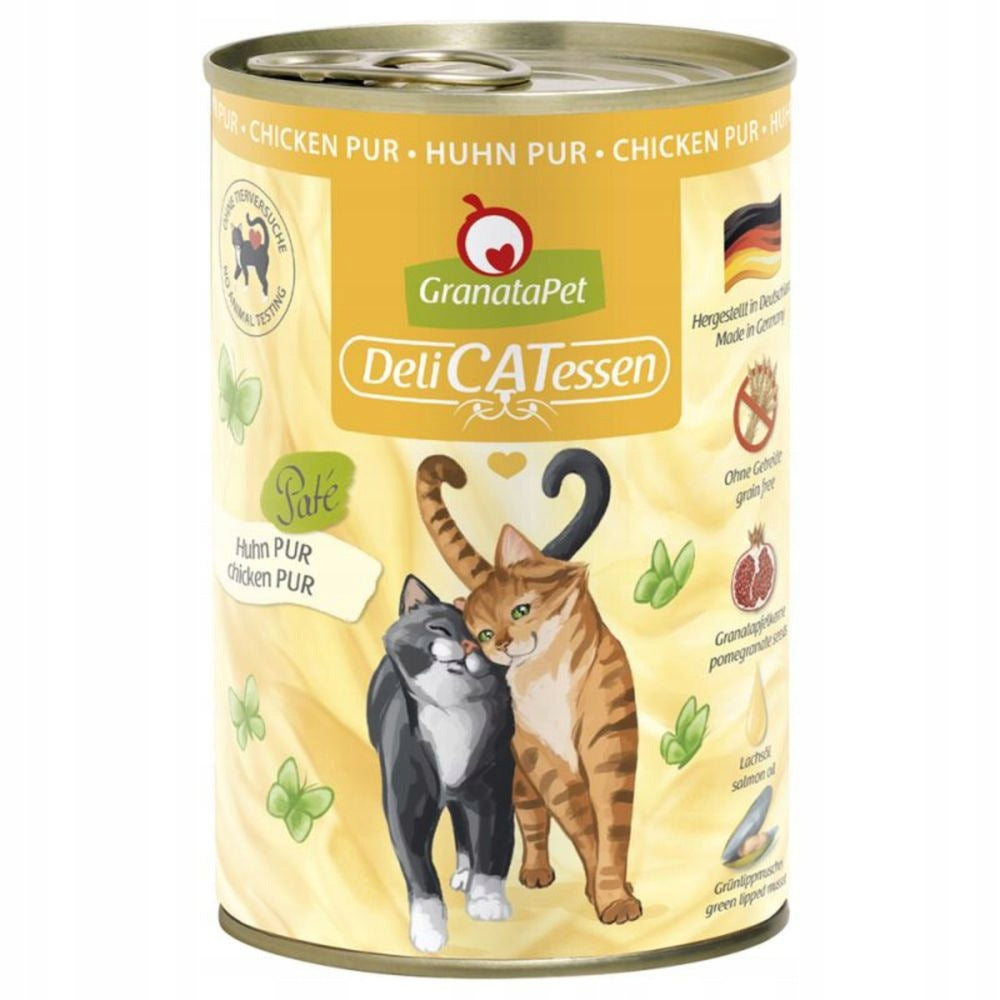 GranataPet DeliCatessen Chicken Pur Wet Cat Food Chicken 400g
