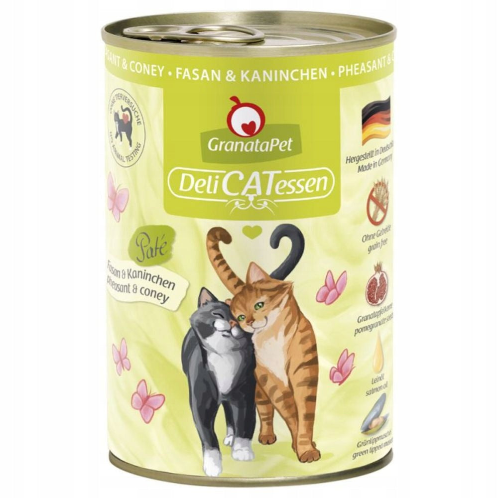GranataPet DeliCatessen Wet Cat Food Pheasant Rabbit 400g