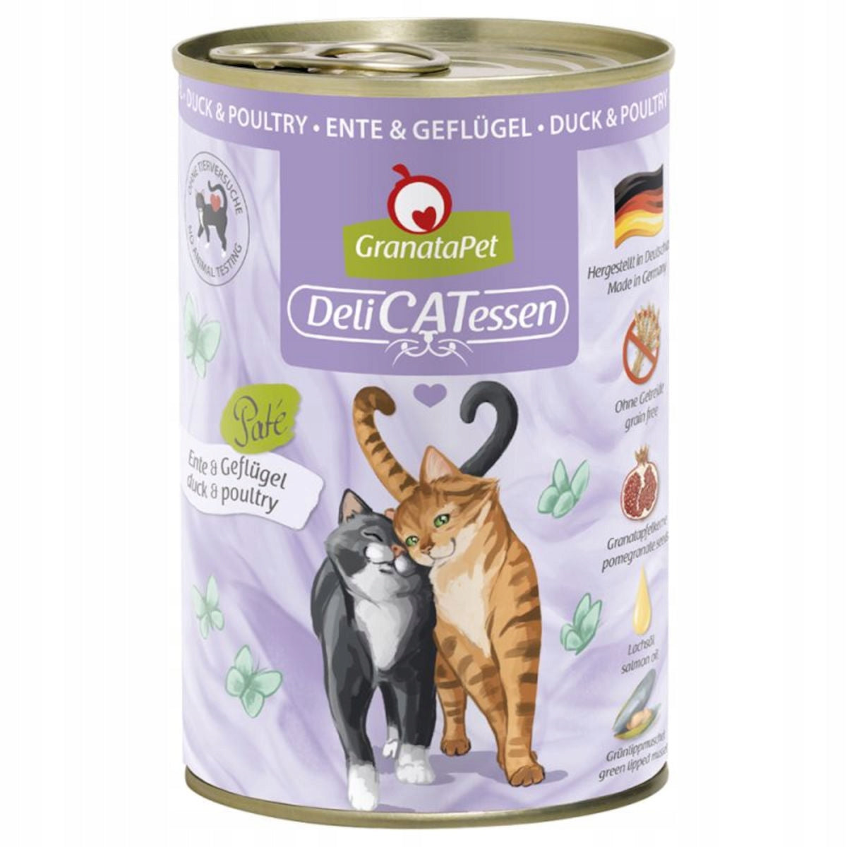 Granatapet DeliCatessen Duck with Poultry 400 g Grain Free Cat Cans