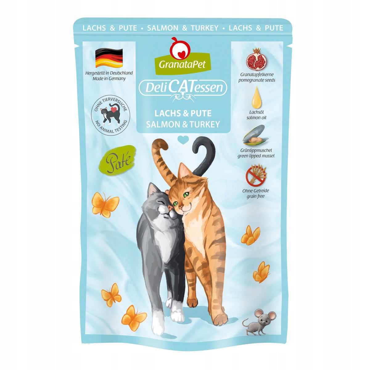 Granatapet DeliCatessen Salmon and Turkey 85 g Grain Free Cat Sachets