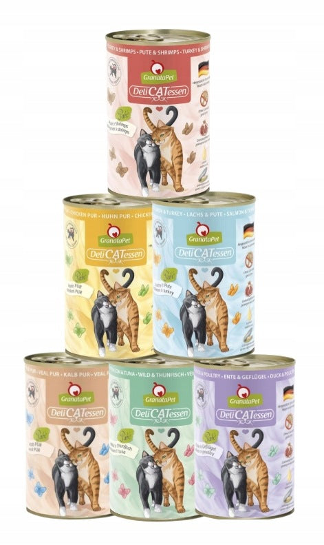 Granatapet DeliCatessen mix of flavours 6 x 400 without grains MIX 2