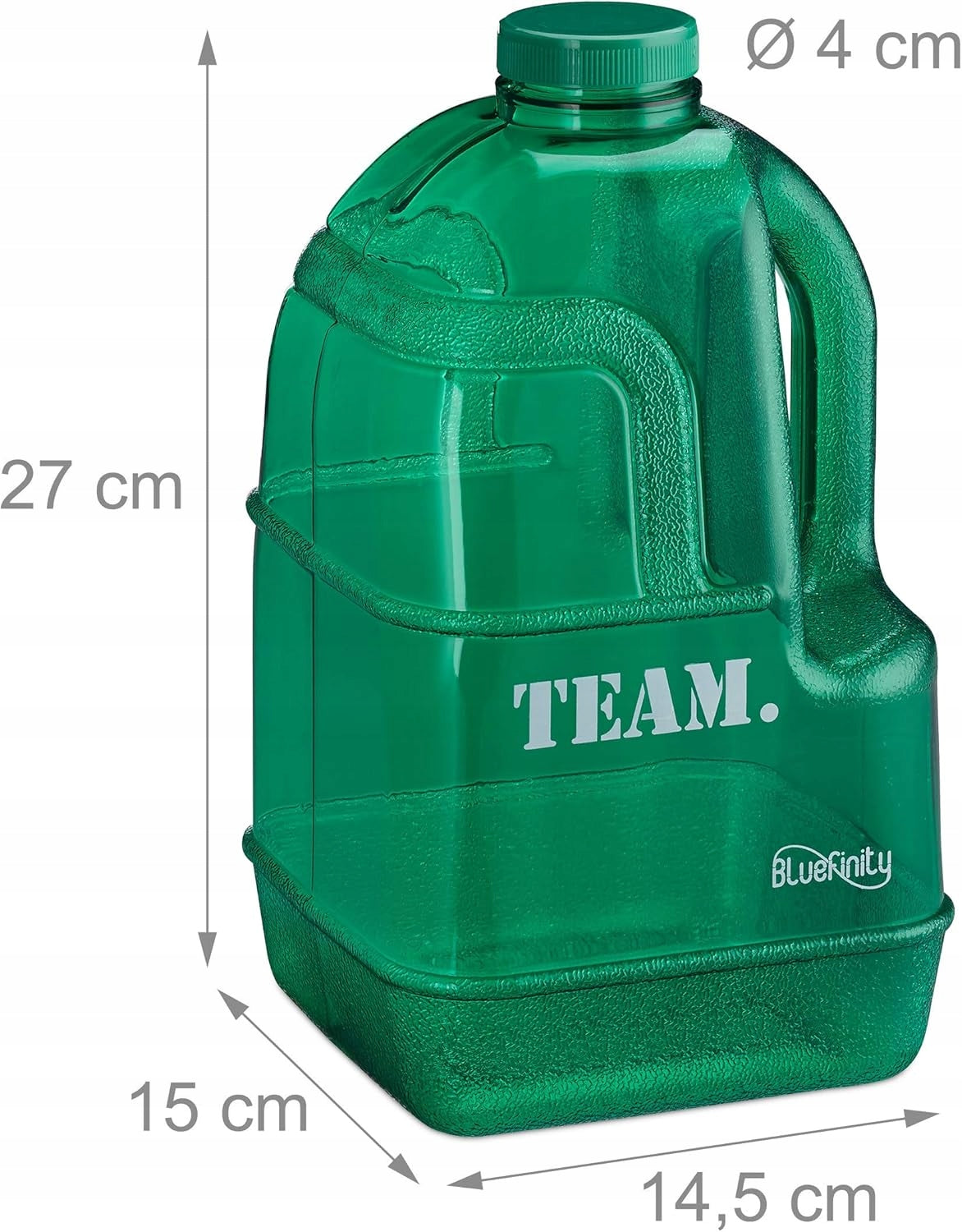 Grand Canister 3,9L Motivational BOTTLE WATER BOTTLE for Gyms Green Manufacturer code Canister 3,9l