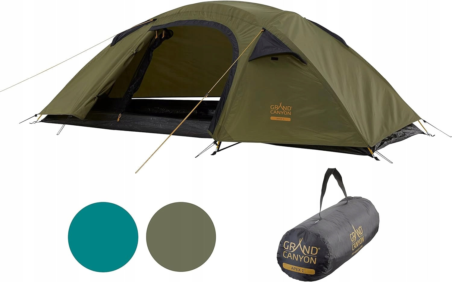 Grand Canyon APEX 1 dome tent for 1 2 people, ultra light,