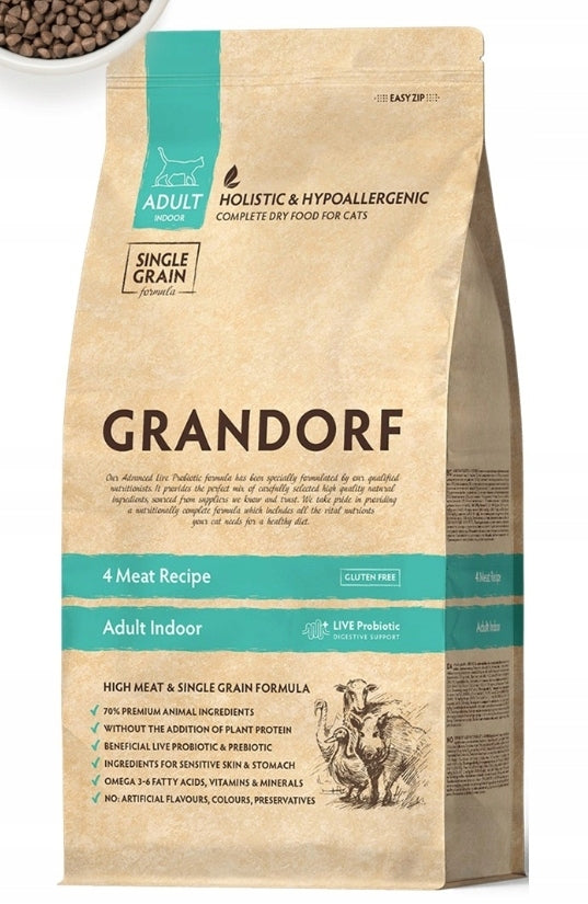 Grandorf CAT 4 Meat Indoor 2x400g Manufacturer code 7007