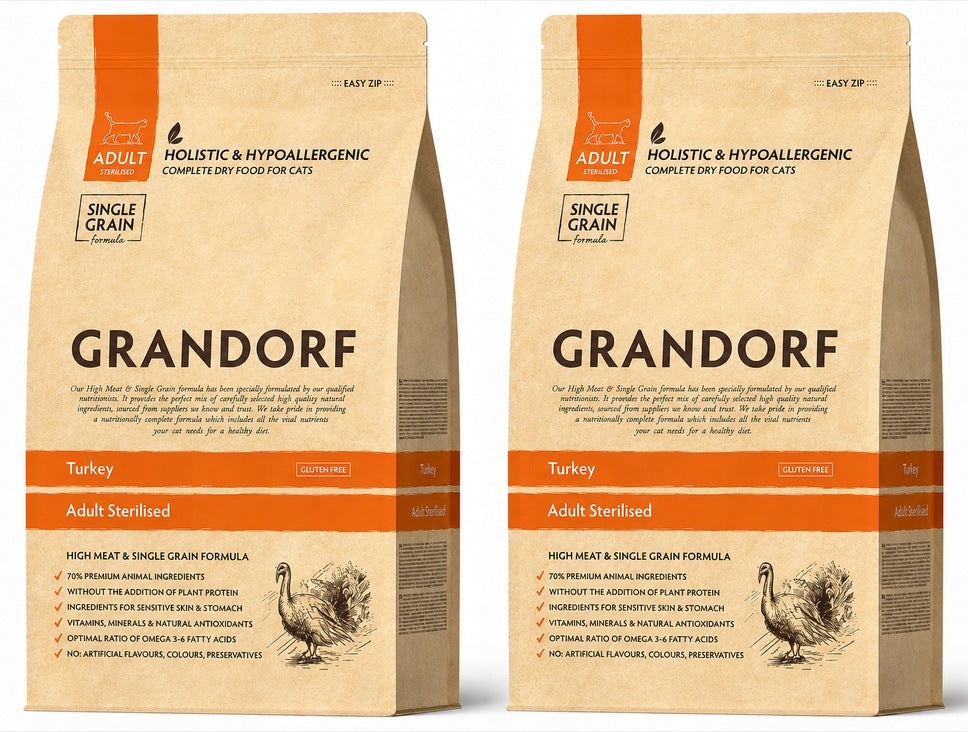 Grandorf CAT Turkey Sterilised 2x400g