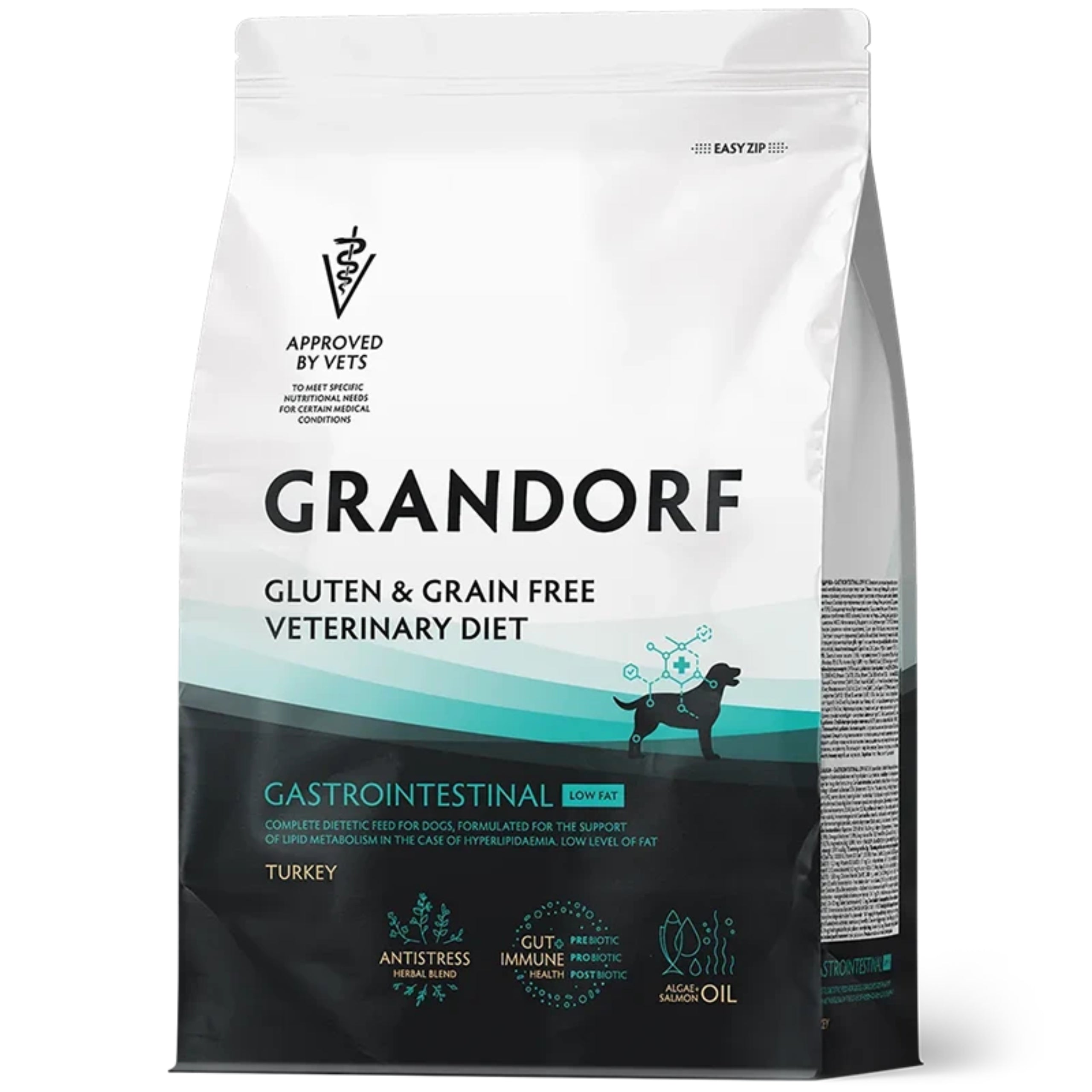 Grandorf Veterinary Diet Dog Gastrointestinal Low Fat Turkey 3kg Brand Grandorf