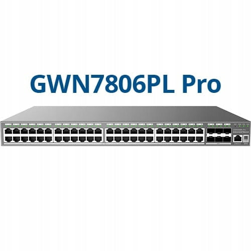 Grandstream GWN 7806PL PRO POE 48GE 6SFP++ managed switch L2++