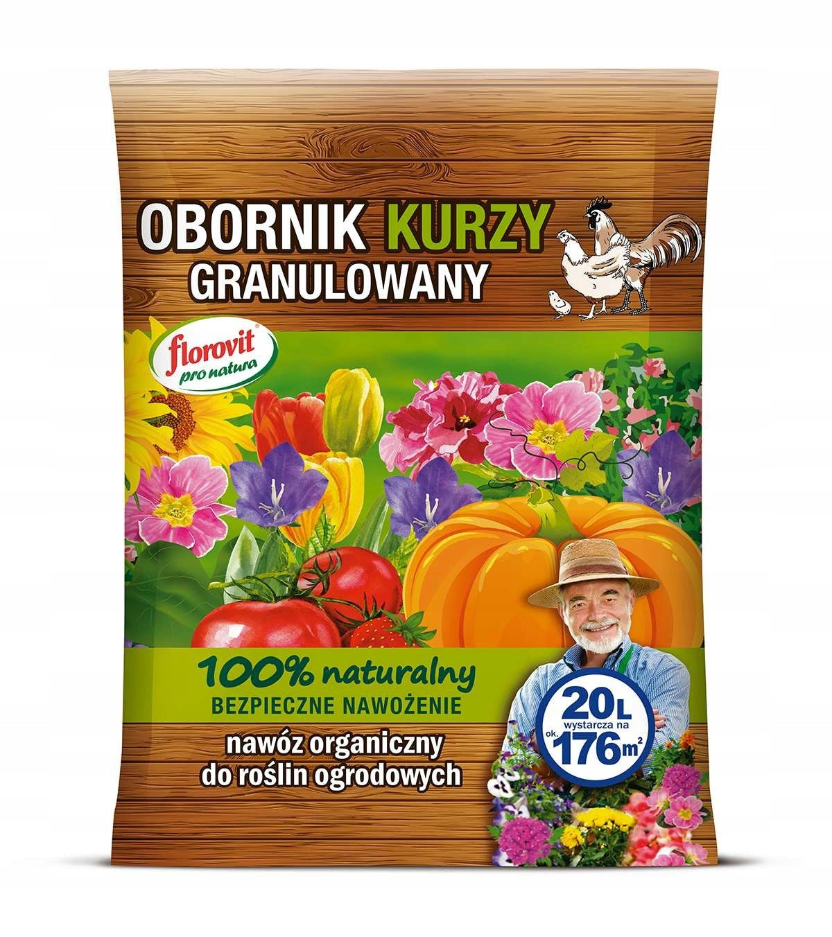 Granulated chicken manure, 20 l (14,0 kg) Florovit Pro Natura