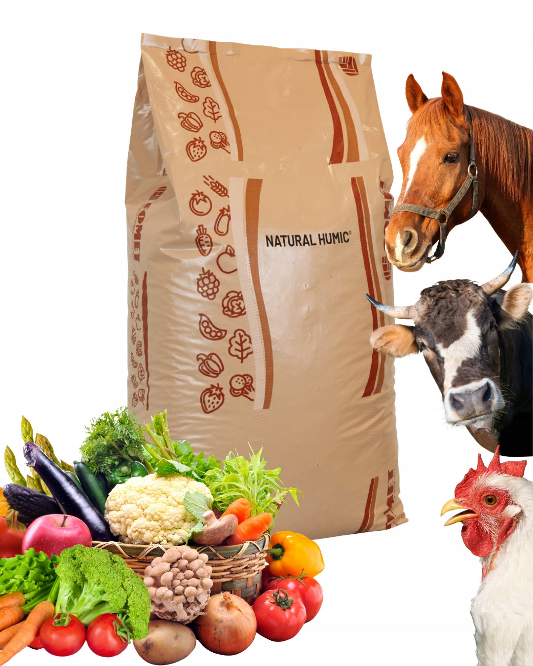 Granulated manure bovine horse chicken with humus 25kg 40 L Autumn fertilizer