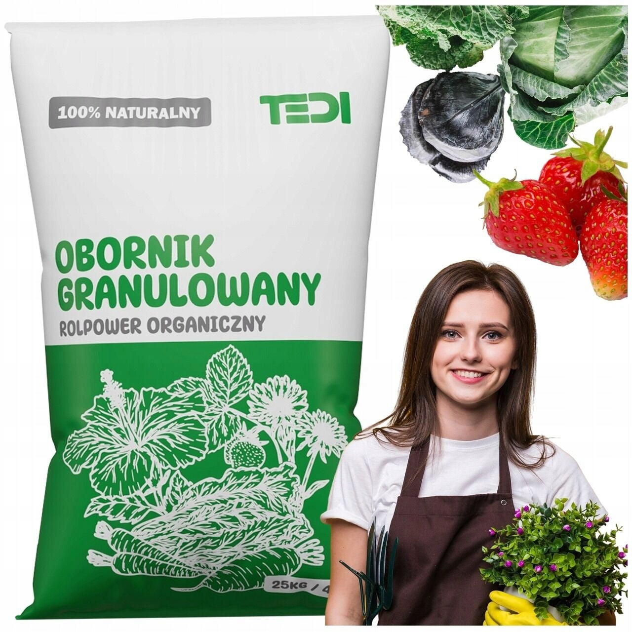 Granulated manure for natural cherry 25kg / 40