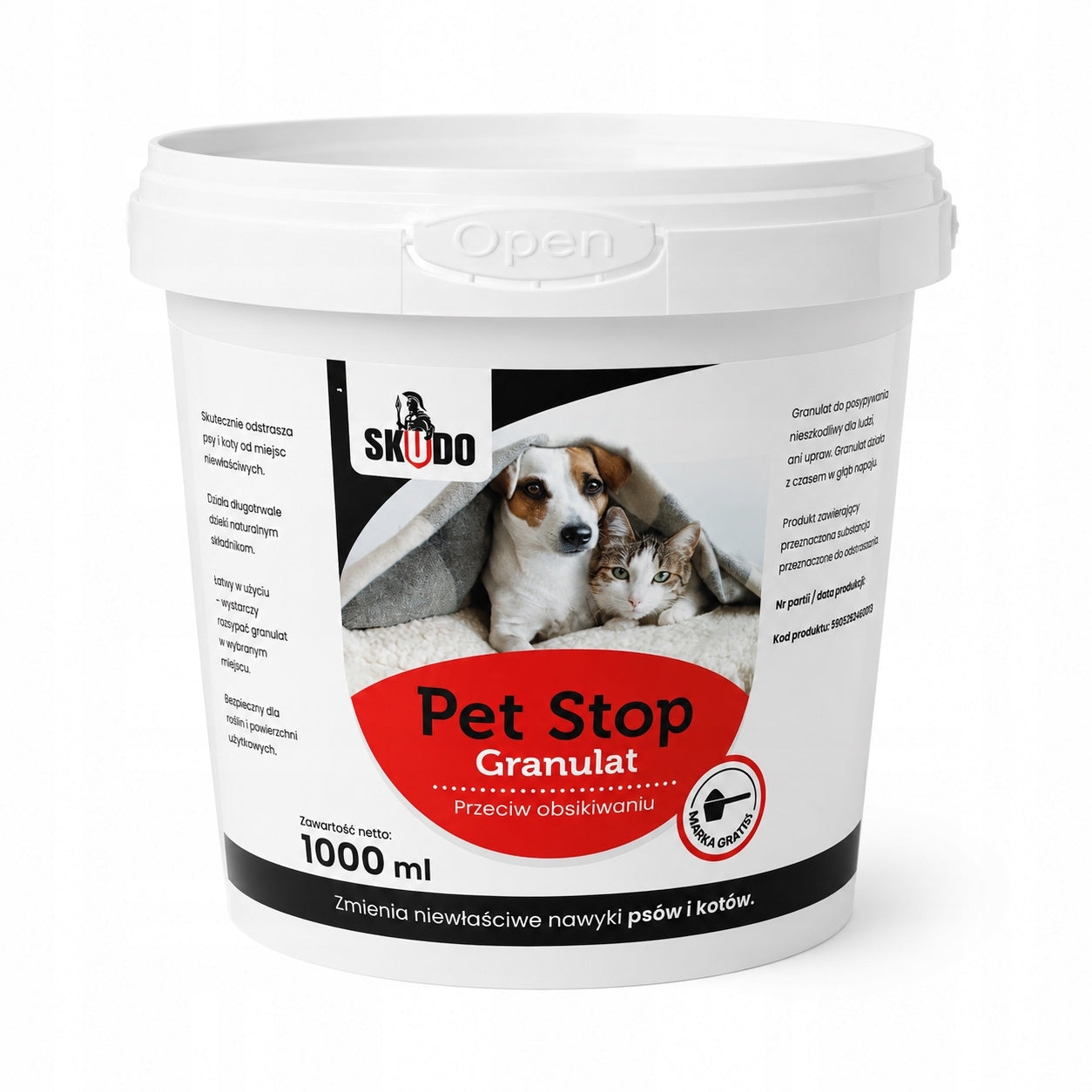 Granules against peeing by dogs and cats - granules 1000 ml Manufacturer code PSG01SKUDO