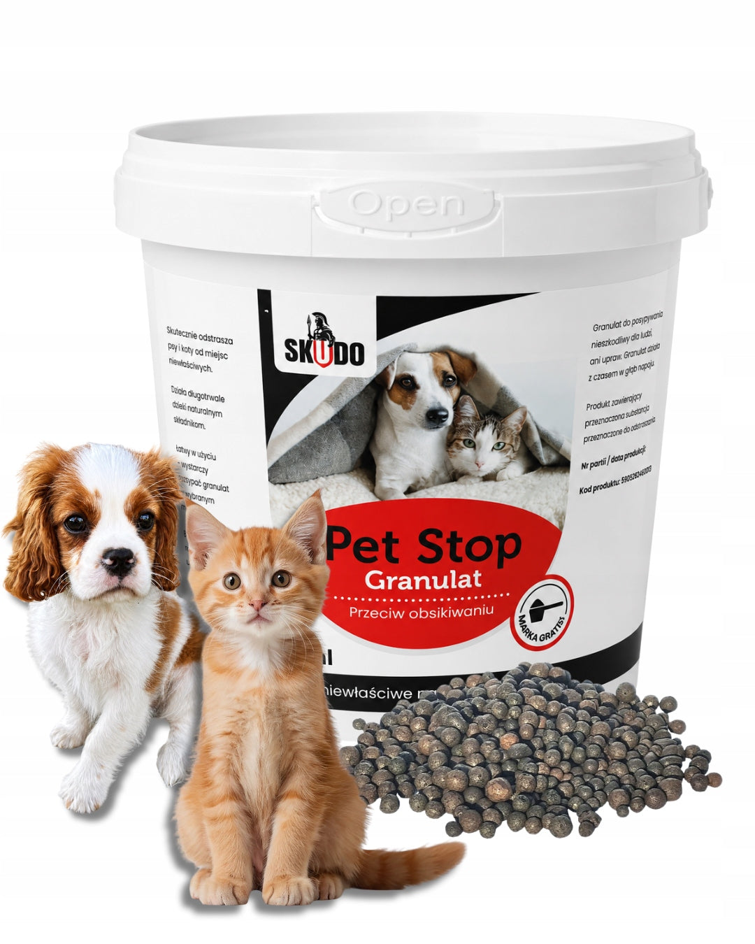 Granules against peeing by dogs and cats - granules 1000 ml